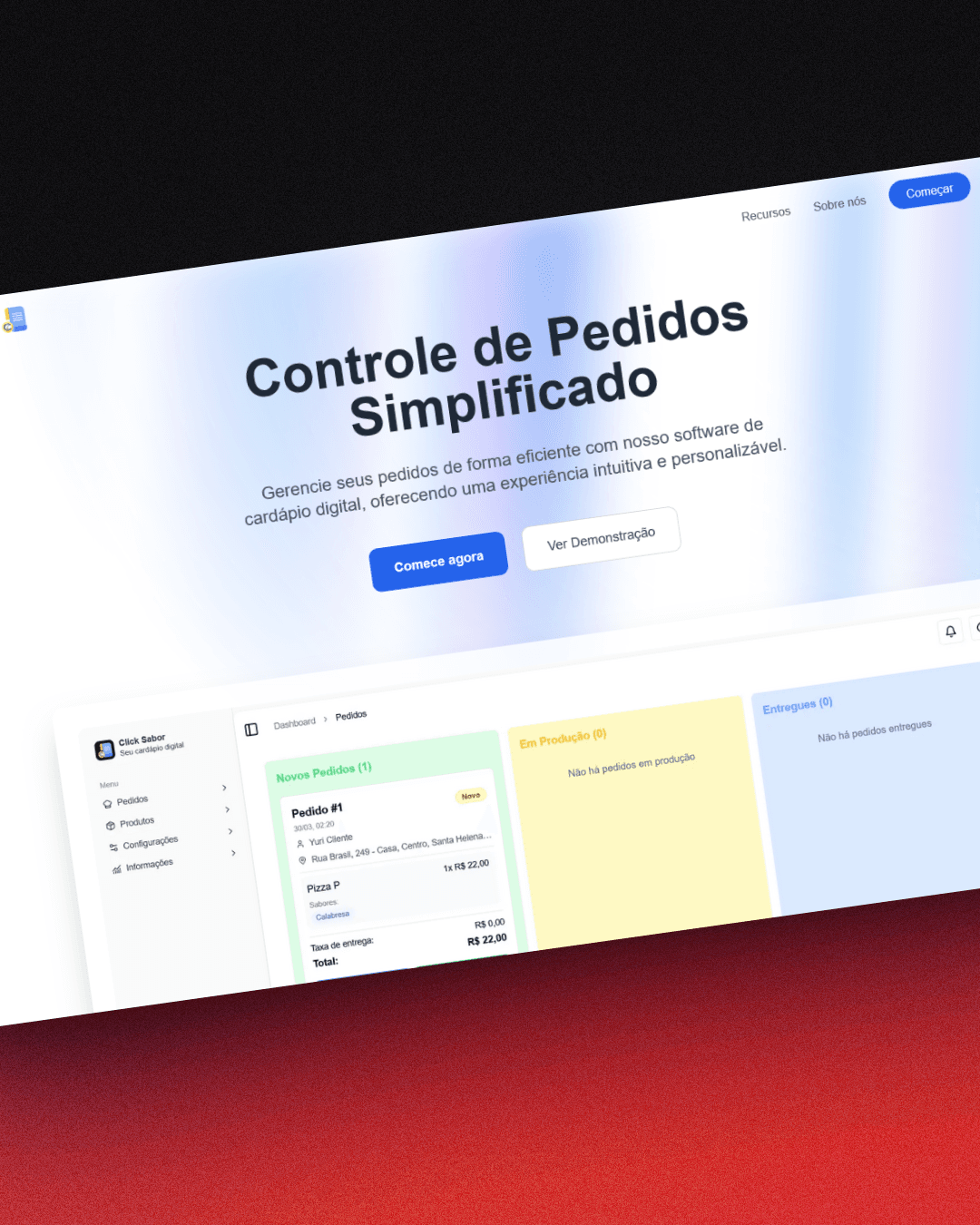 Preview do projeto SIG-Food